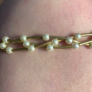 Pearl & Gold Choker Necklace 2/$15